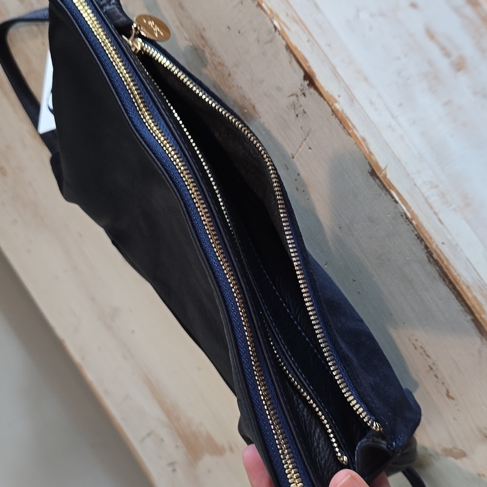 NWT Clare V Gosee In Navy Lamba/Navy Suede - Picture 10 of 16